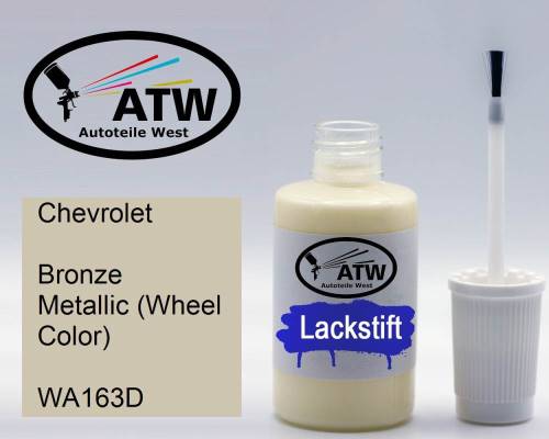 Chevrolet, Bronze Metallic (Wheel Color), WA163D: 20ml Lackstift, von ATW Autoteile West.